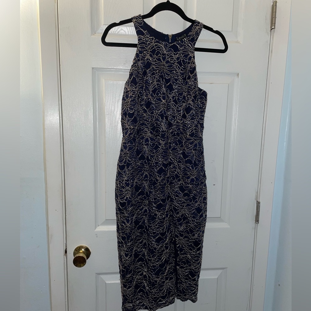 Navy Blue Cocktail Dress